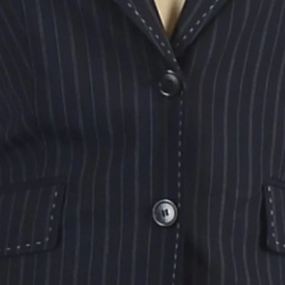 H Hilfiger blue &White pinstripe Wool Blazer‎